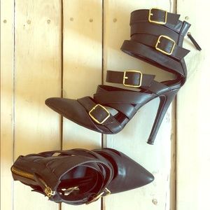 Michael Antonio Strappy Black Heels